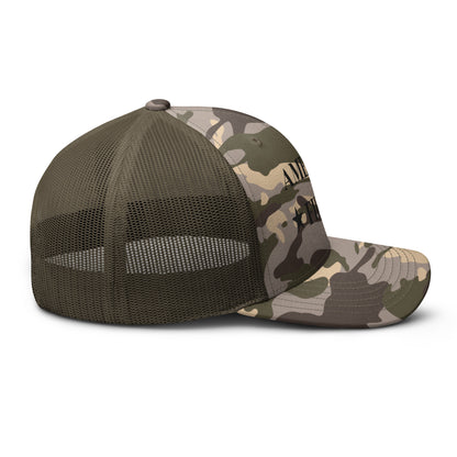 "America First" Camouflage trucker hat