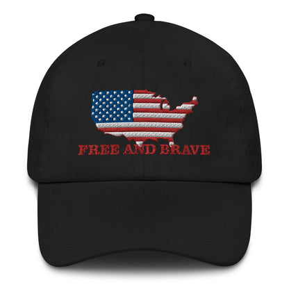 Free and Brave in the USA hat