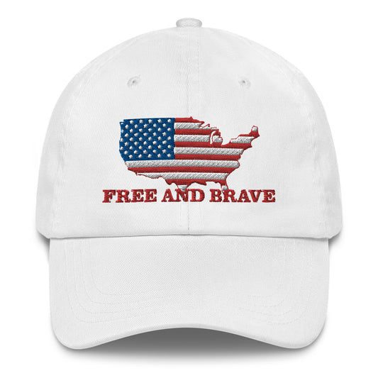 Free and Brave in the USA hat