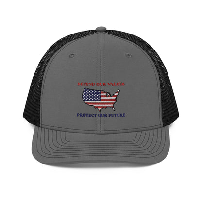 Defend and Protect USA Trucker Cap