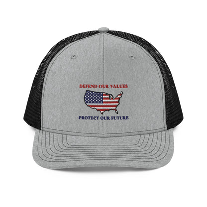 Defend and Protect USA Trucker Cap