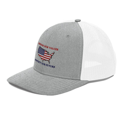 Defend and Protect USA Trucker Cap