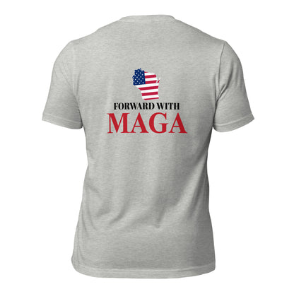 Wisconsin MAGA Front and Back T-Shirt