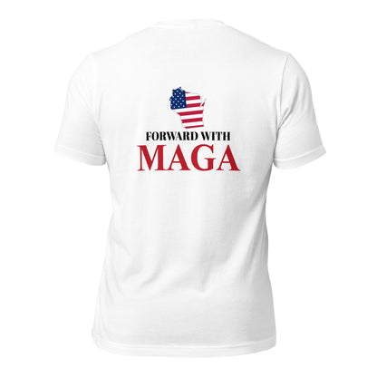 Wisconsin MAGA Front and Back T-Shirt