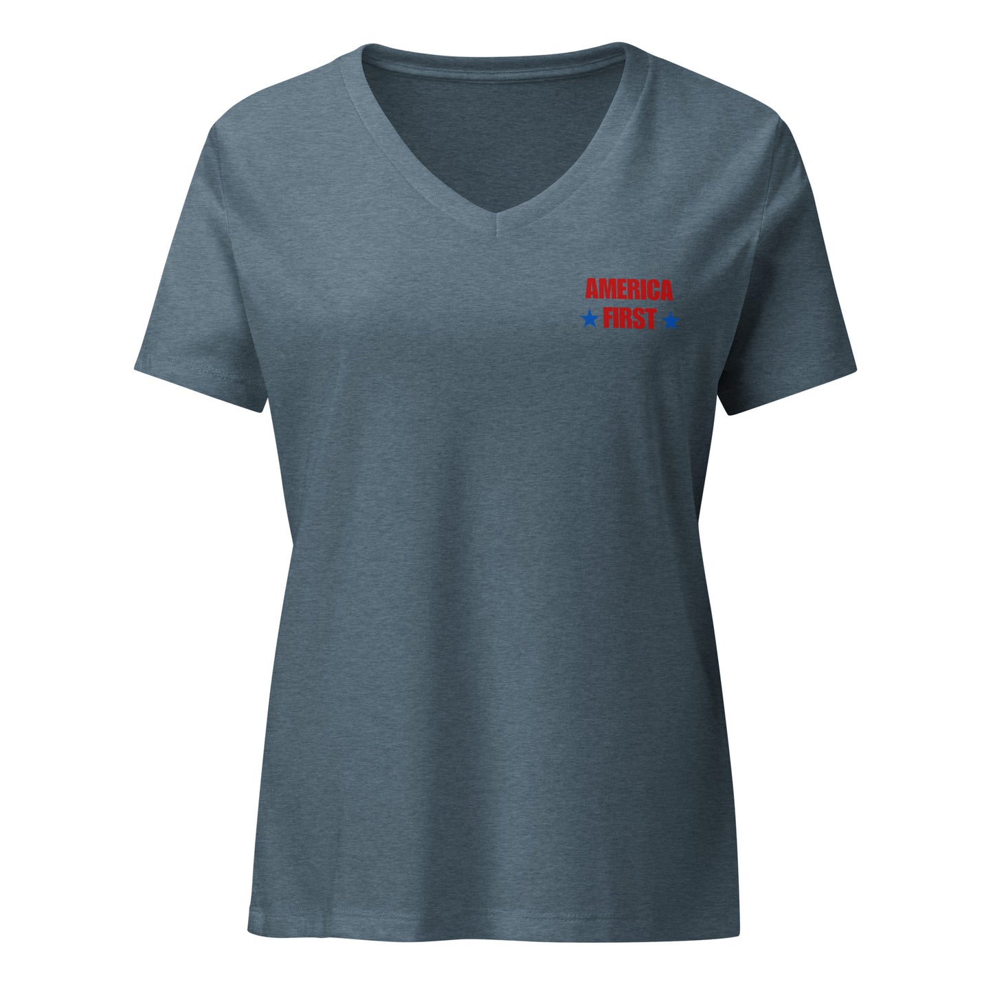 Women’s America First v-neck t-shirt